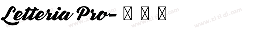 Letteria Pro字体转换 Letteria Pro字体转换